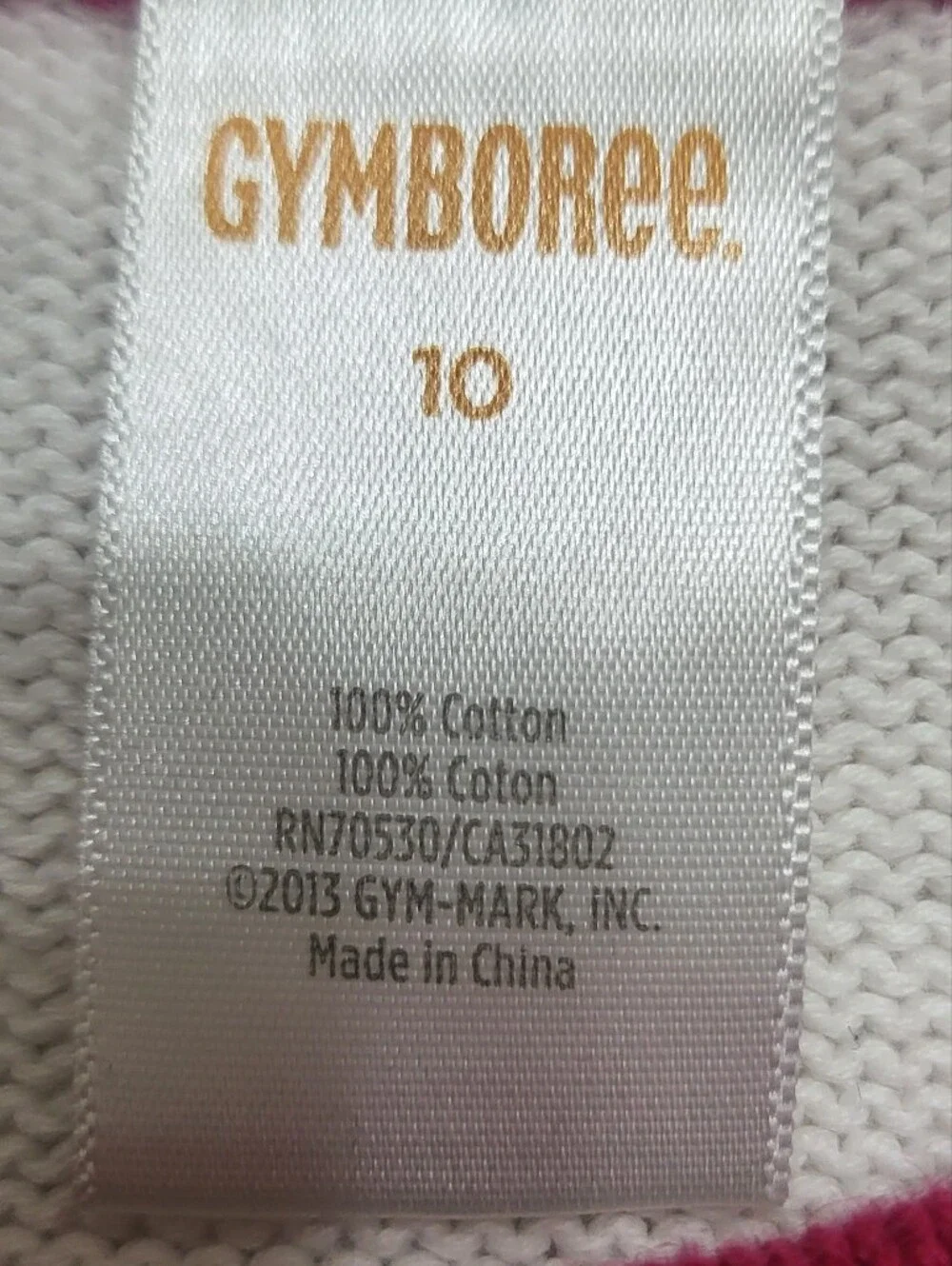 Gymboree Cream and Pink Colorblock Knit Dress with Bow